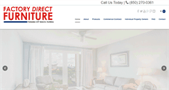 Desktop Screenshot of factorydirectfurniturefl.com