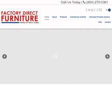Tablet Screenshot of factorydirectfurniturefl.com